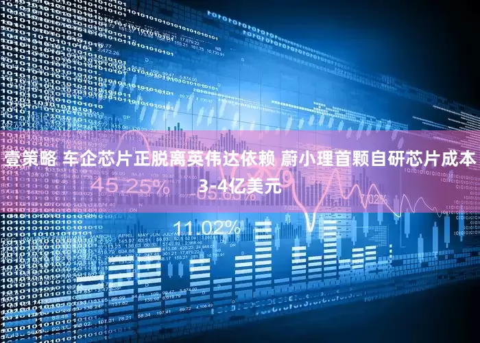壹策略 车企芯片正脱离英伟达依赖 蔚小理首颗自研芯片成本3-4亿美元